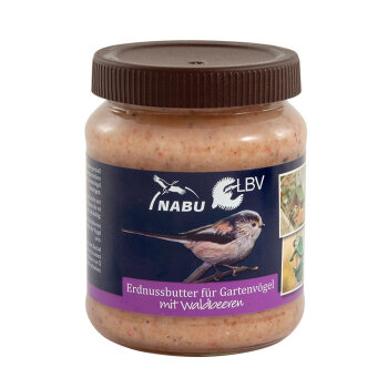 NABU / LBV Fettfutter Erdnussbutter mit Waldbeeren 330 g