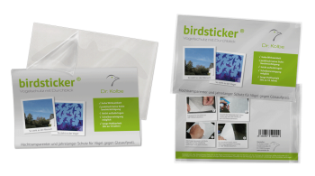 Birdsticker® Vogelschutzaufkleber 5er Set